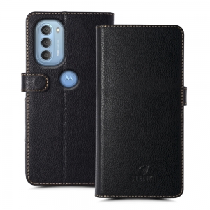 Чехол книжка Stenk Wallet для Motorola Moto G51 5G Черный