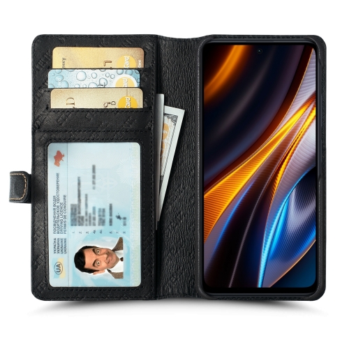 чохол-гаманець на Xiaomi Poco X4 GT Чорний Stenk Premium Wallet фото 2