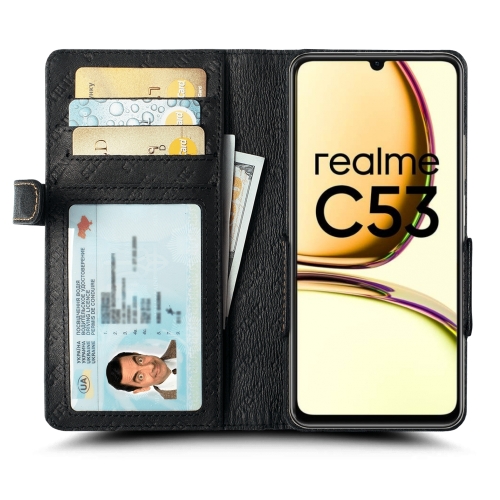 чехол-книжка на Realme C53 Черный Stenk Wallet фото 2