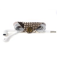 Чохол для навушників Stenk AudioHolder Пітон Чорно-Білий