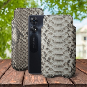 Футляр Stenk Sportage Python для OPPO Reno8 T Натуральный