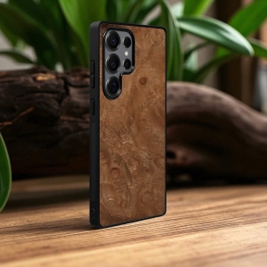 Накладка SkinBacker Wood для Samsung Galaxy S25 Ultra Мирт (Корень)