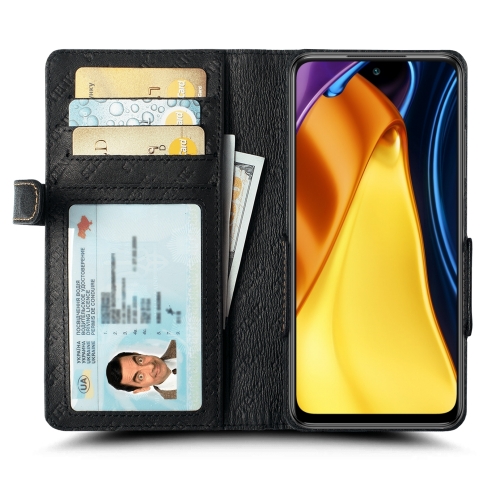 чехол-книжка на Xiaomi Poco M3 Pro Черный Stenk Wallet фото 2