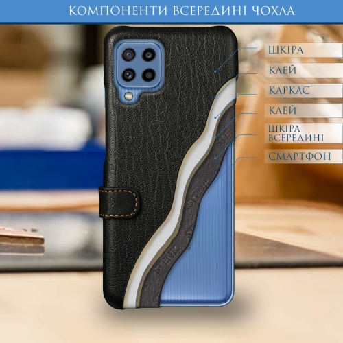 чохол-книжка на Samsung Galaxy M32 Чорний Stenk Premium фото 5