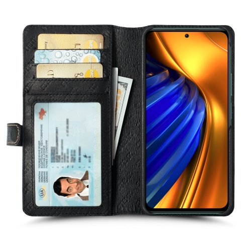 чохол-гаманець на Xiaomi Poco F4 Чорний Stenk Premium Wallet фото 2
