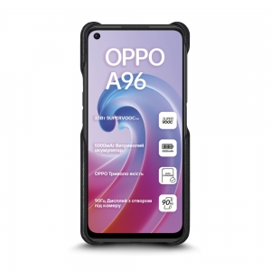 Шкіряна накладка Stenk Reptile Cover для OPPO A96 Чорна