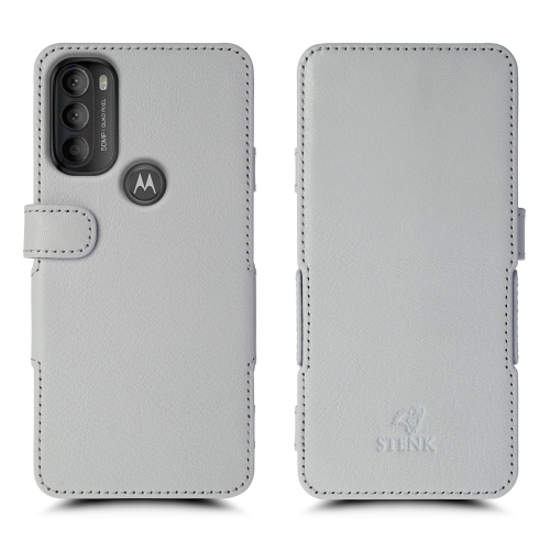 чехол-книжка на Motorola Moto G71 5G Белый  Prime фото 1
