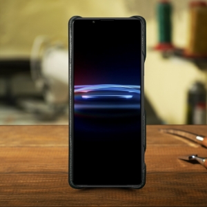 Шкіряна накладка Stenk Cover для Sony Xperia Pro-I Чорна