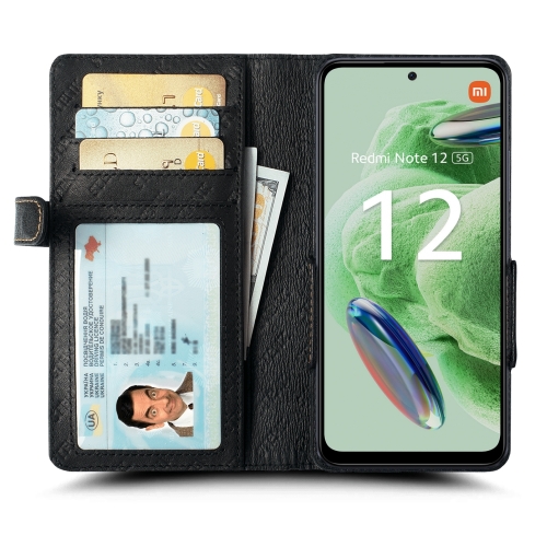 чохол-книжка на Xiaomi Redmi Note 12 5G Чорний Stenk Wallet фото 2