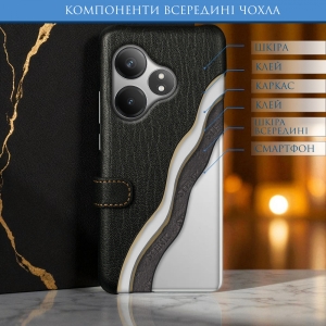 Чохол книжка Stenk Premium для Realme GT 6T Чорний