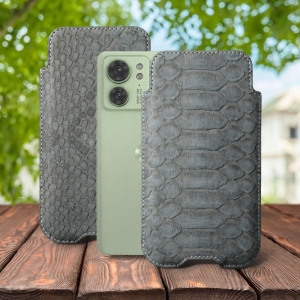 Футляр Stenk Sportage Python для Motorola Edge 40 Серый