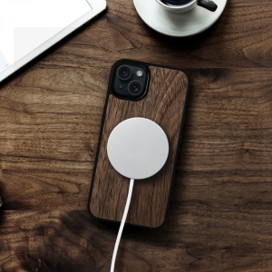 Накладка SkinBacker Wood для Apple iPhone 14 Американський горіх