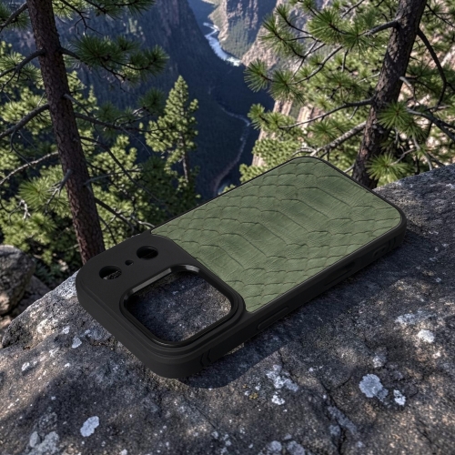 бампер на Apple iPhone 17 Pro Оливковый  SkinBacker фото 6
