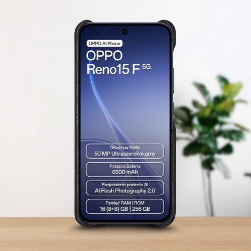 бампер на OPPO Reno15 F Чорний Stenk Cover WoodBacker фото 2