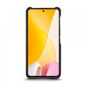 Шкіряна накладка Stenk Reptile Cover для Xiaomi 12 Lite Чорна