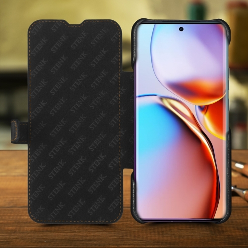 чехол-книжка на Motorola Edge 40 Pro Черный Stenk Premium фото 2