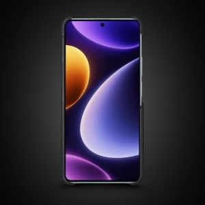 Шкіряна накладка Stenk WoodBacker для Xiaomi Redmi Note 12 Turbo Чорна