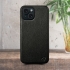 Кожаная накладка Stenk Cover для Apple iPhone 15 Чёрная