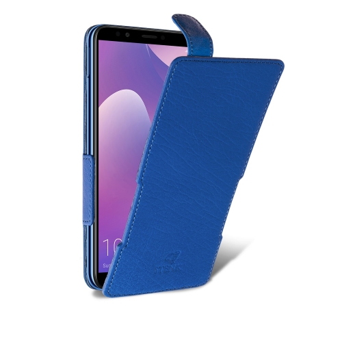 чохол-фліп на Huawei Y7 (2018) Яскраво-синій Stenk Prime фото 2
