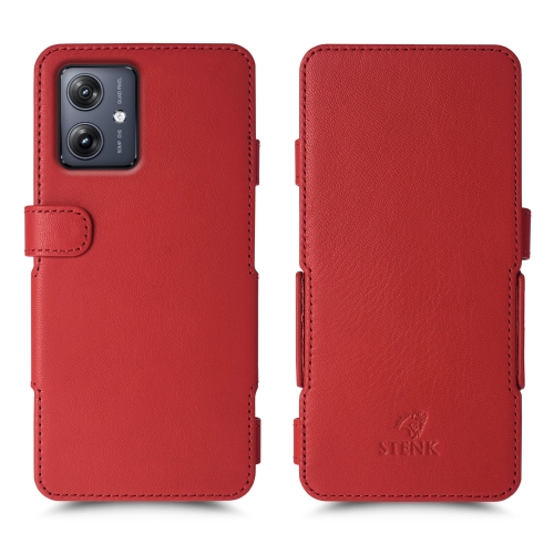 чехол-книжка на Motorola Moto G54 Красный Stenk Prime фото 1