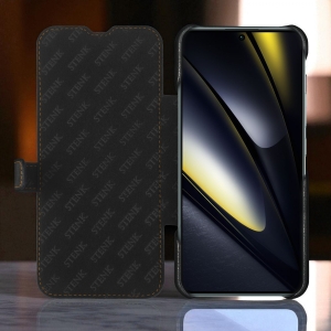 Чехол книжка Stenk Premium для Xiaomi Poco F6 Чёрный