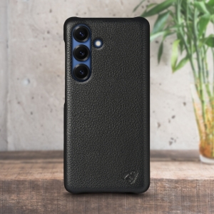 Шкіряна накладка Stenk Cover для Samsung Galaxy S25 Чорний
