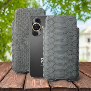 Футляр Stenk Sportage Python для HuaWei Nova 11 Серый
