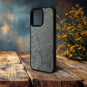 Накладка SkinBacker Mini Python Scales для Apple iPhone 15 Pro Max Сірий