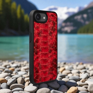 Накладка SkinBacker Python Scales для Apple iPhone 16 Червоний
