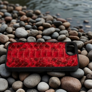 Накладка SkinBacker Python Scales для Apple iPhone 16 Червоний