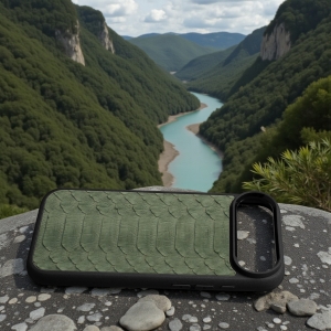 Накладка SkinBacker Python Scales для Apple iPhone 17 Air Оливковий