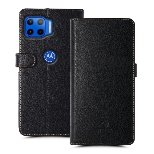 чехол-книжка на Motorola Moto G 5G Plus Черный Stenk Wallet фото 1