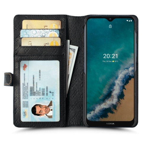 чехол-кошелек на Nokia G50 Черный Stenk Premium Wallet фото 2