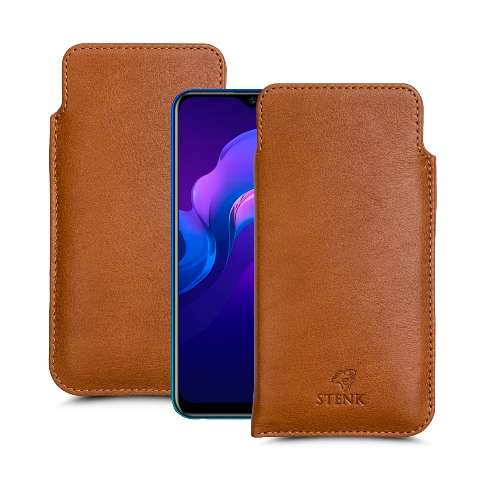 

Футляр Stenk Elegance для Vivo Y15 Camel, Светло-коричневый