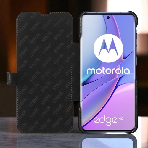 чохол-книжка на Motorola Edge 40 Чорний Stenk Premium фото 2