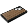 Шкіряна накладка Stenk WoodBacker для Samsung Galaxy S24 Ultra Чорна