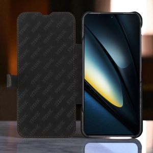 Чехол книжка Stenk Premium для Xiaomi Poco F6 Pro Чёрный
