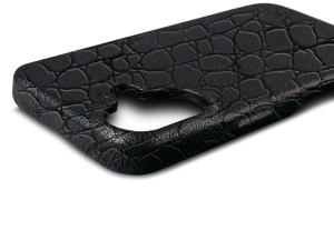 Шкіряна накладка Stenk Reptile Cover для Apple iPhone 16 Чорний