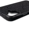 Шкіряна накладка Stenk Reptile Cover для Apple iPhone 16 Чорний