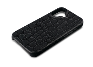 Шкіряна накладка Stenk Reptile Cover для Apple iPhone 16 Чорний