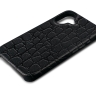 Шкіряна накладка Stenk Reptile Cover для Apple iPhone 16 Чорний