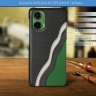 Кожаная накладка Stenk Cover для Motorola Moto G35 Черный