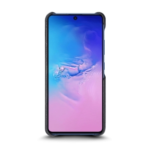 Кожаная накладка Stenk Cover для Samsung Galaxy S10 Lite Чёрная