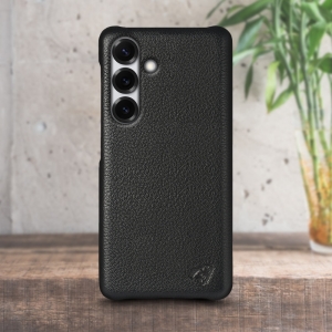 Шкіряна накладка Stenk Cover для Samsung Galaxy S25 Plus Чорний