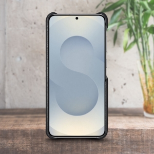 Шкіряна накладка Stenk Cover для Samsung Galaxy S25 Plus Чорний