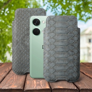 Футляр Stenk Sportage Python для OnePlus Nord 3 Серый