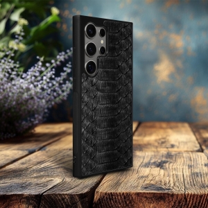 Накладка SkinBacker Python Scales для Samsung Galaxy S24 Ultra Чёрный
