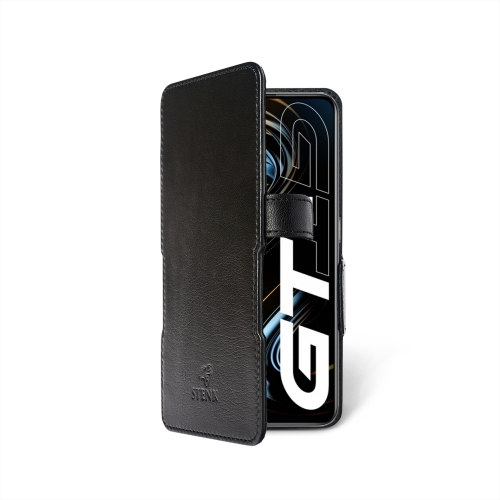 чехол-книжка на Realme GT 5G Черный Stenk Prime фото 2