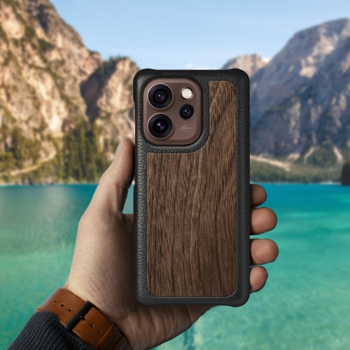 бампер на OPPO Reno15 Pro Чорний Stenk Cover WoodBacker фото 3