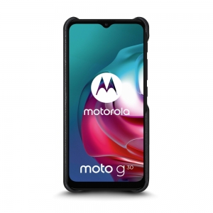 Шкіряна накладка Stenk Reptile Cover для Motorola Moto G30 Чорна
